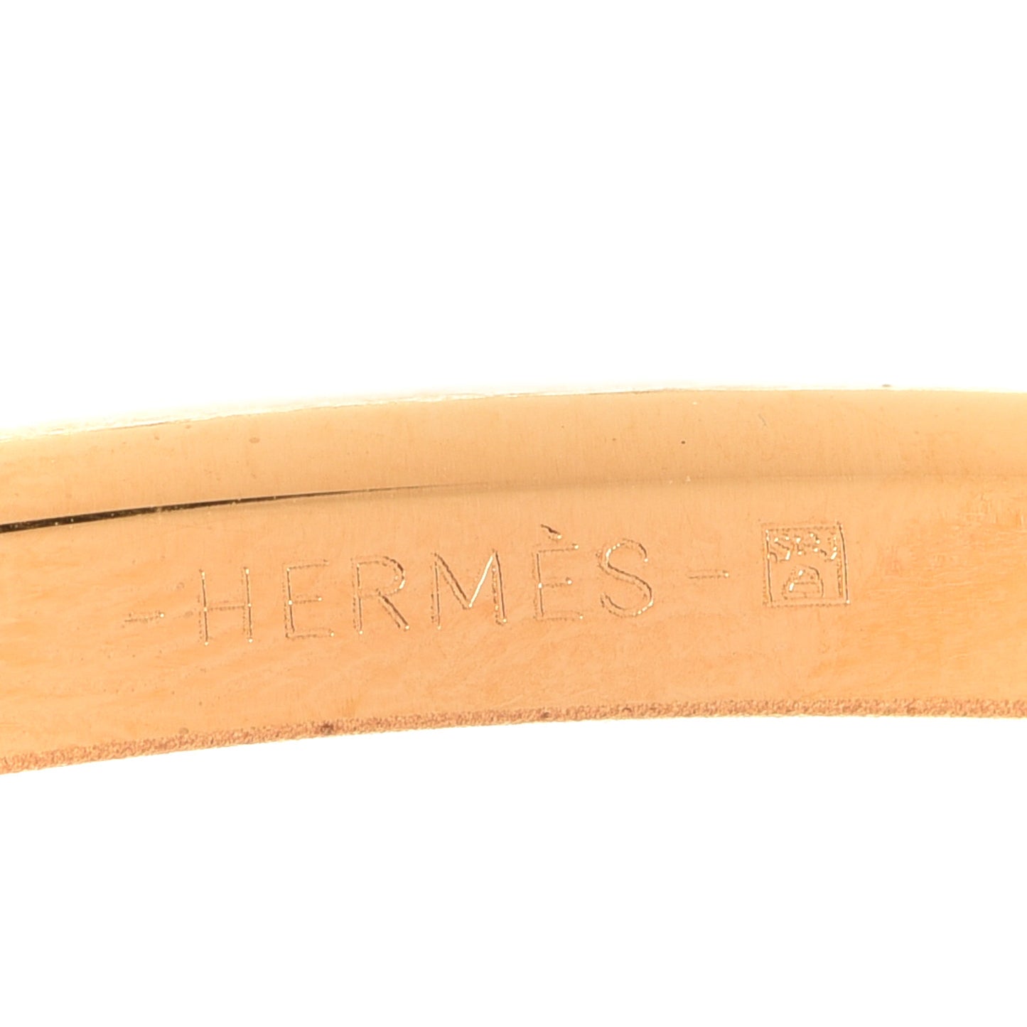 Brushed 32mm H Belt Buckle Gold