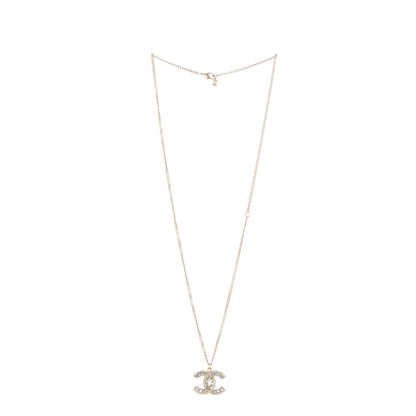 Chanel Baguette Crystal CC Necklace Gold 3 of 4