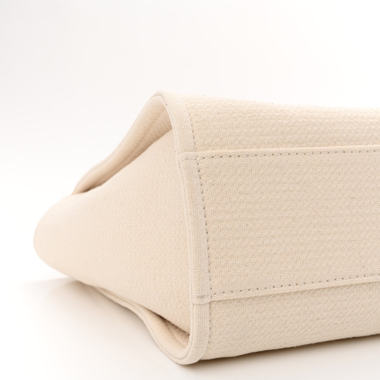 Mixed Fibers Small Deauville Tote White