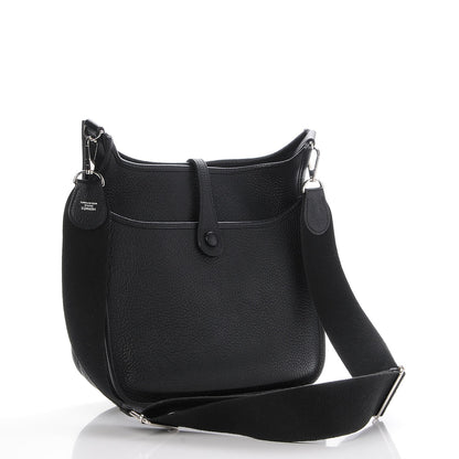 Hermes Taurillon Clemence Evelyne III PM Black 3 of 7