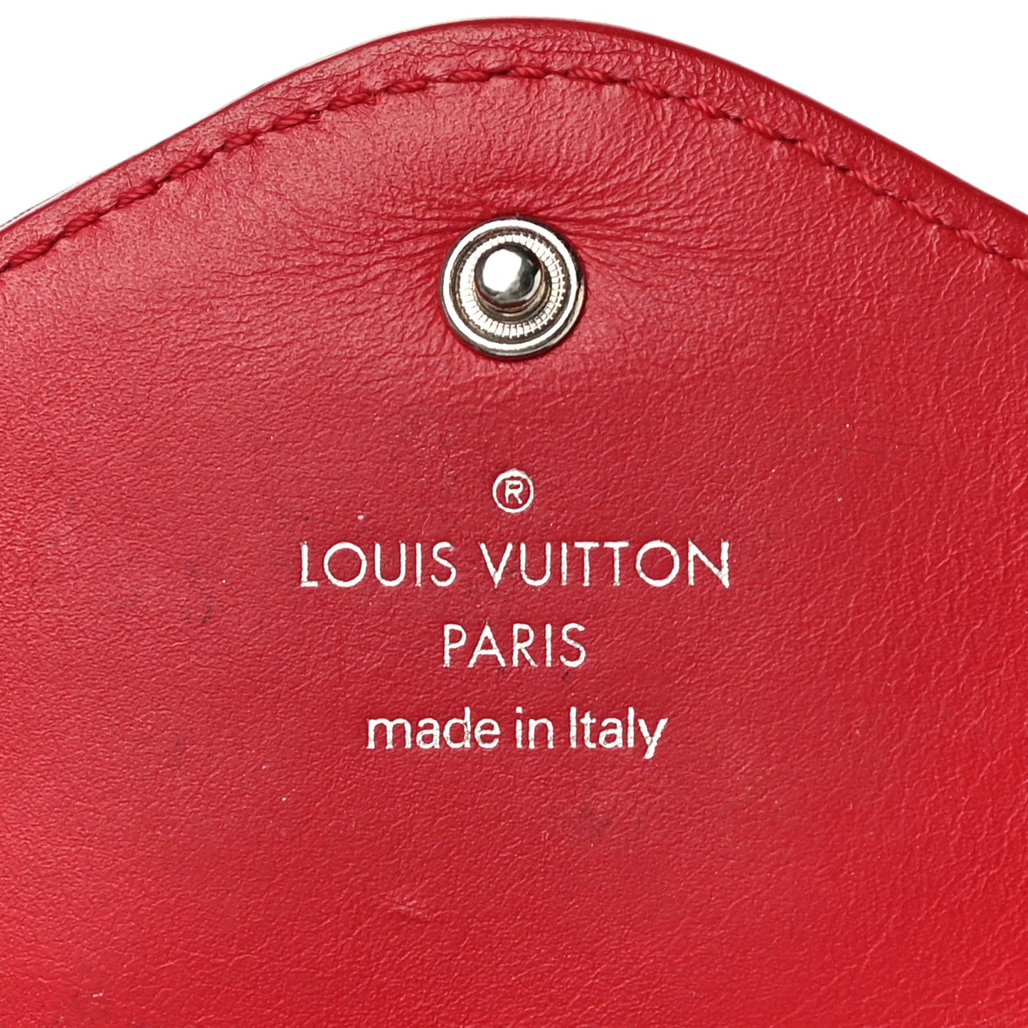 Calfskin Love Lock New Wave Long Wallet Red