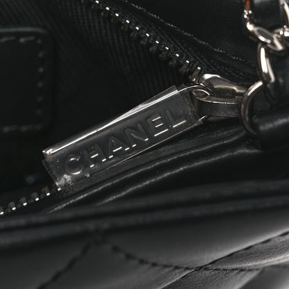 Chanel Lambskin Quilted Uniform Crossbody Bag Black 11 of 12
