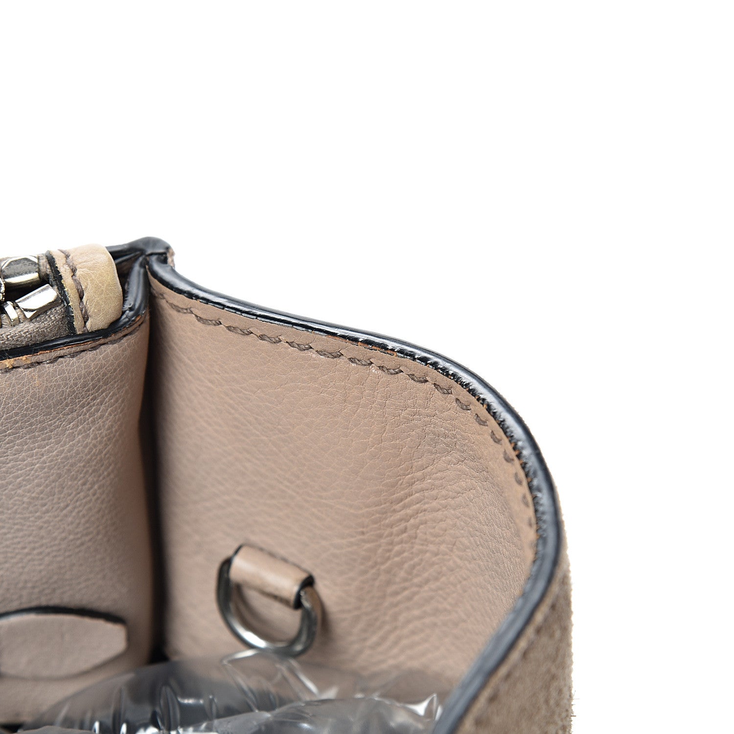 Prada Glace Calf Suede Twin Pocket Tote Pomice 20 of 21