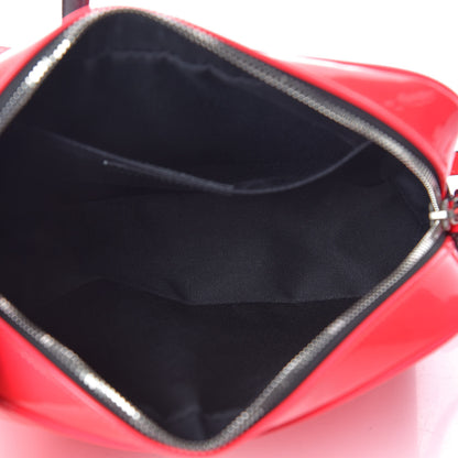 Saint Laurent Patent Calfskin Matelasse Monogram Lou Camera Bag Neon Pink 5 of 11