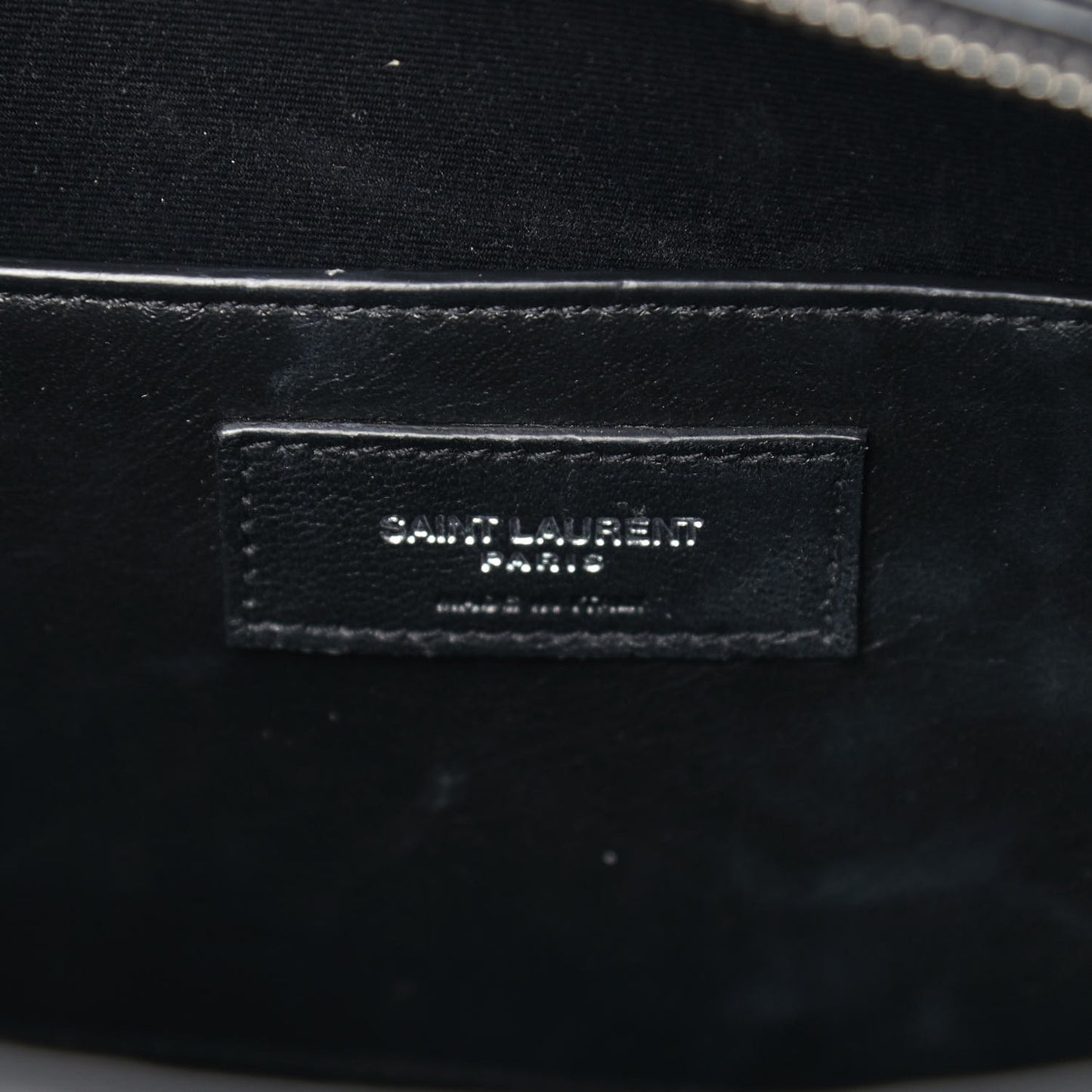 Croc Calfskin Embossed Medium Uptown Tote Black