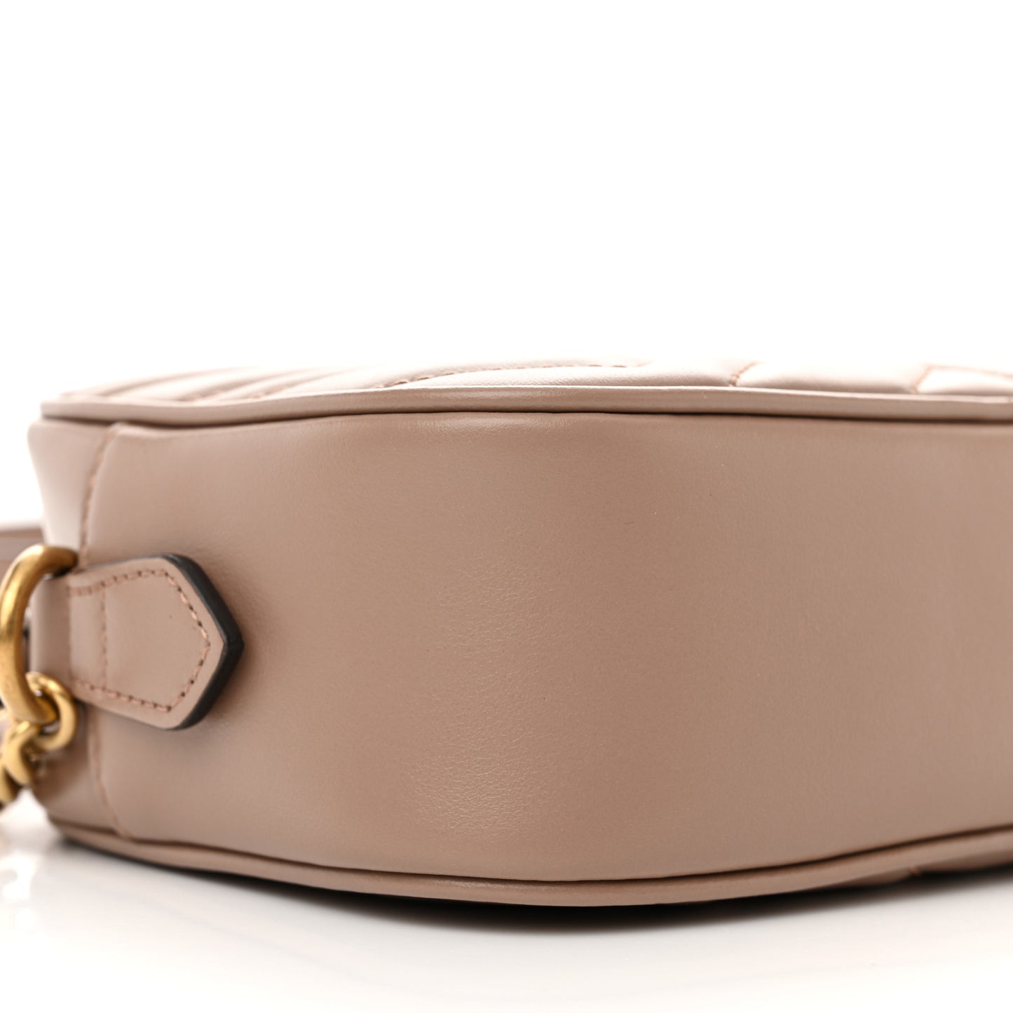 Calfskin Matelasse Mini GG Marmont Chain Shoulder Bag Porcelain Rose