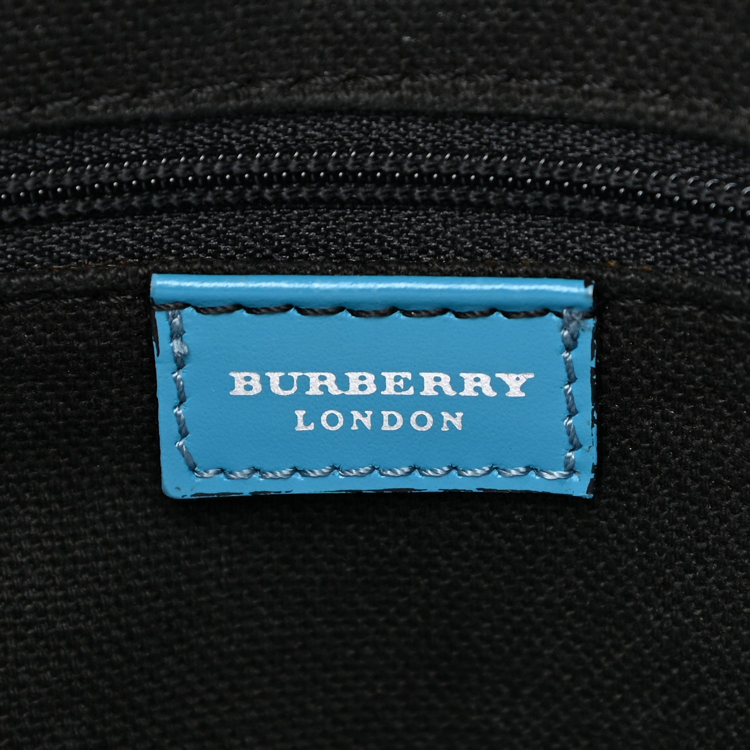 Burberry Suede Classic Check Shoulder Bag Blue 6 of 24