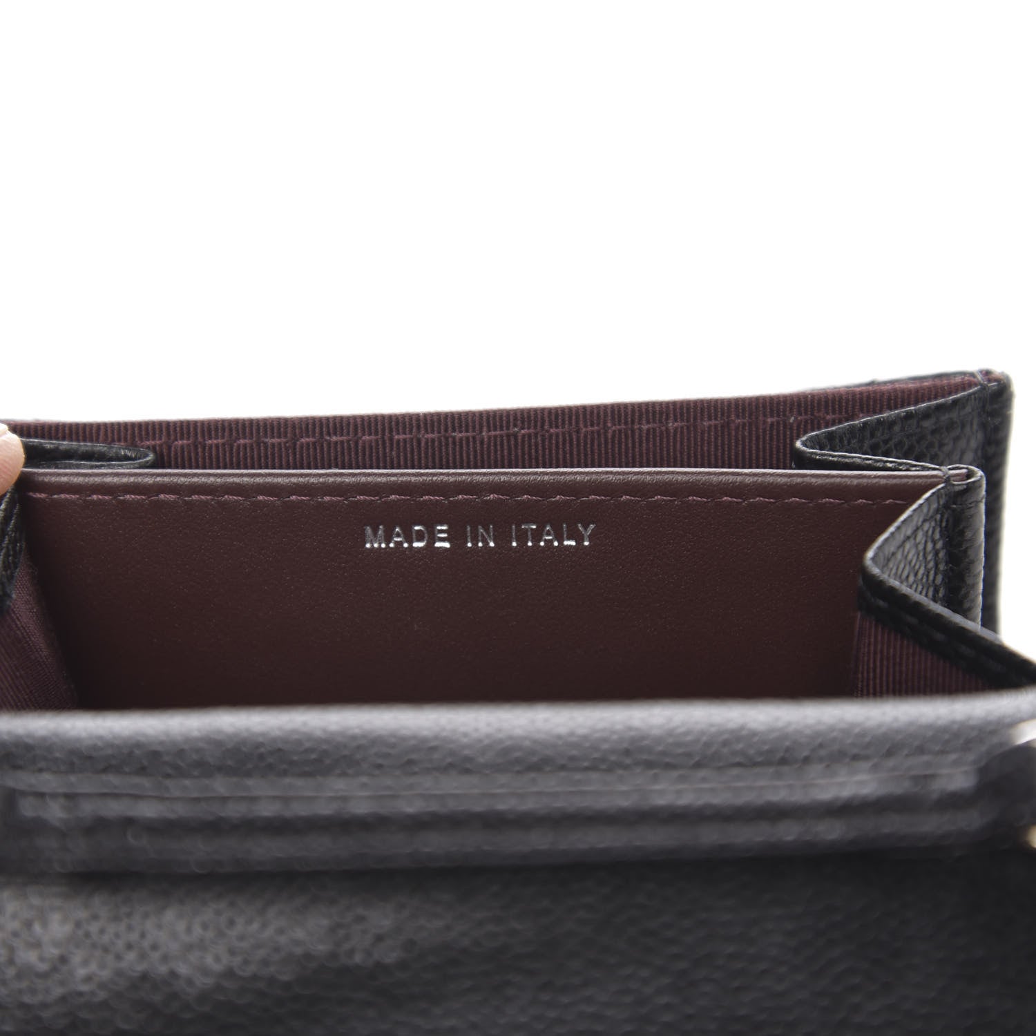 Chanel Caviar Quilted Flap Card Holder On Chain Black 6 of 11