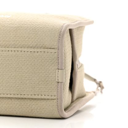 Chanel Canvas Deauville Bowling Bag Beige 10 of 14