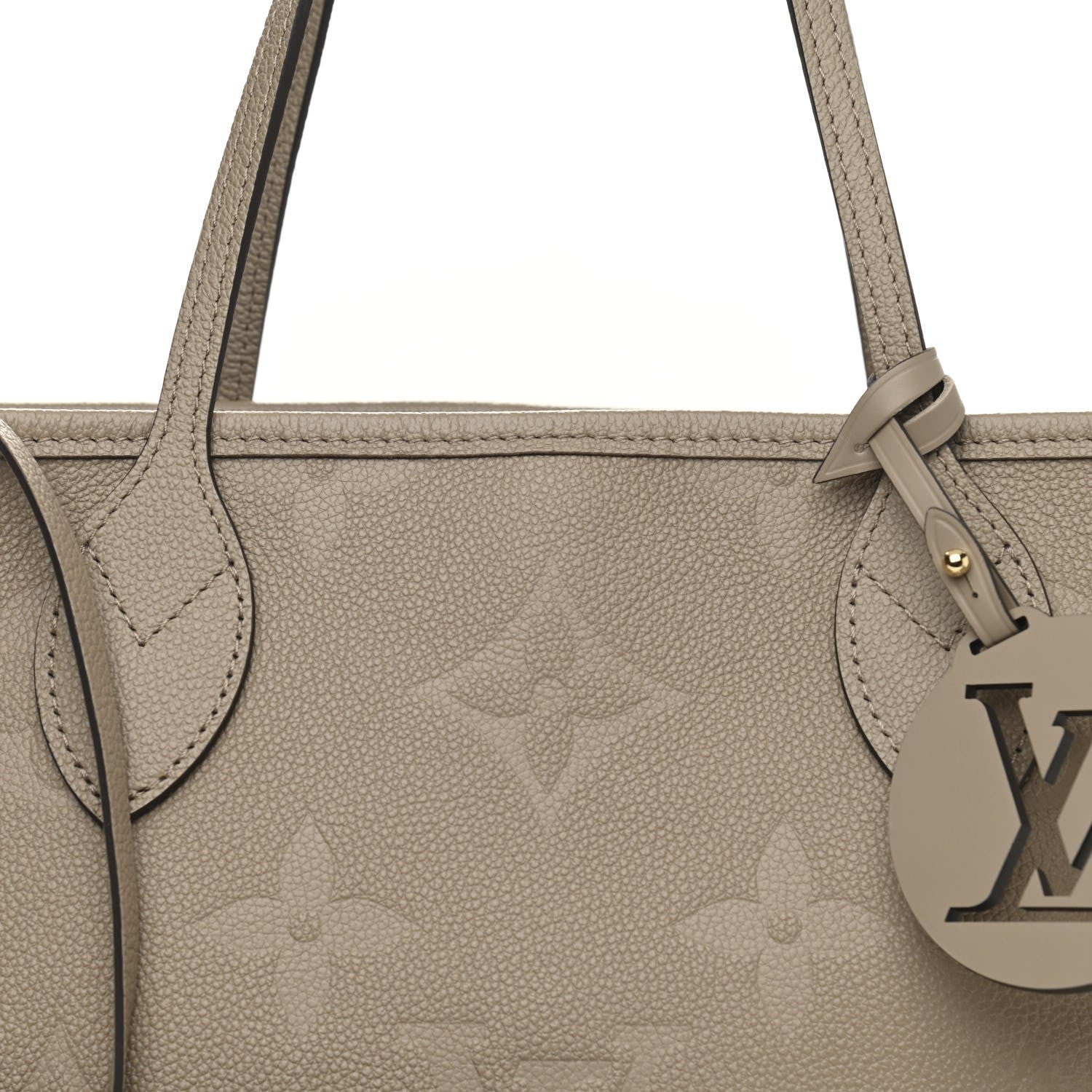 Louis Vuitton Empreinte Monogram Giant Neverfull MM Tourterelle 7 of 10