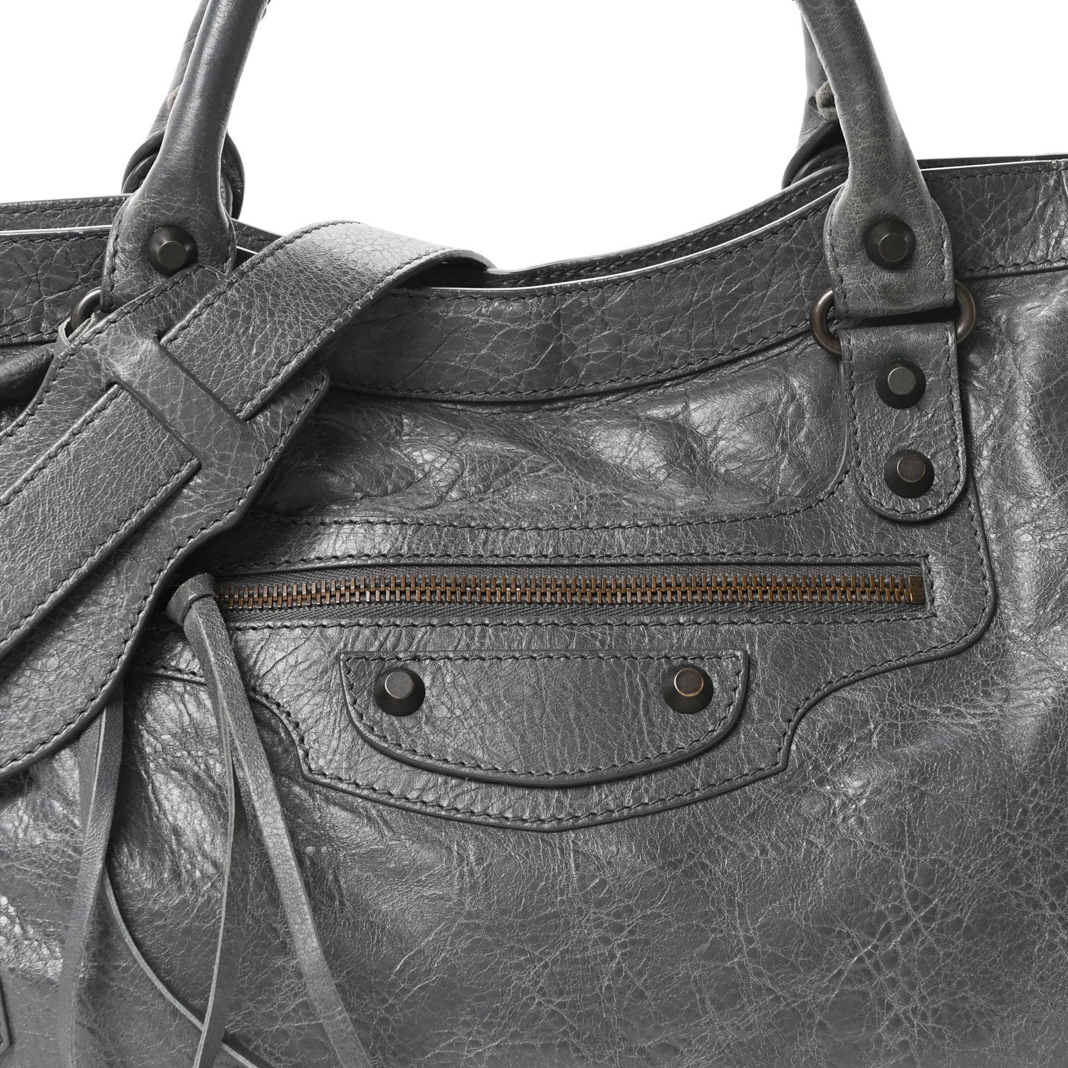 Balenciaga Agneau Classic Hardware City Gris Tarmac 9 of 11