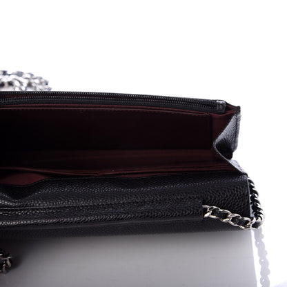 Chanel Caviar Quilted Wallet On Chain WOC Black 5 of 9