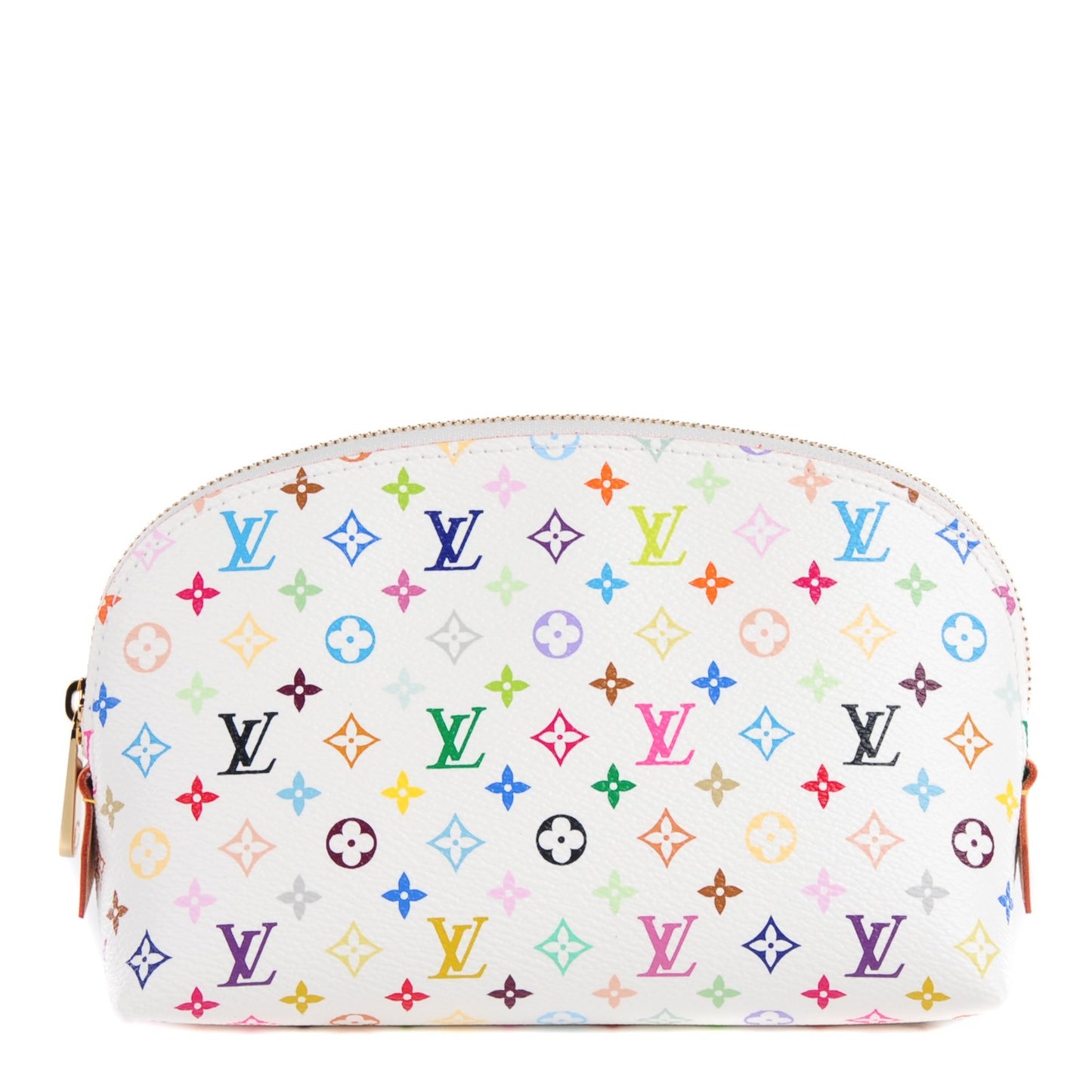 Monogram Multicolor Cosmetic Pouch White Litchi