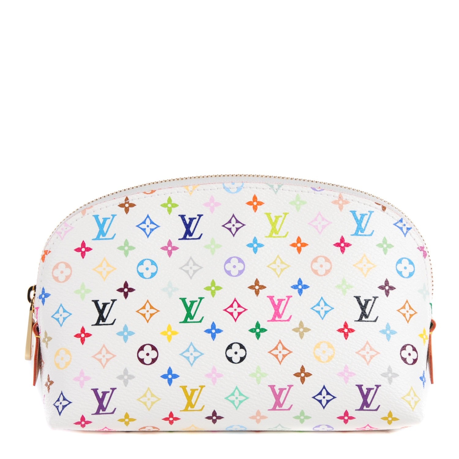 Louis Vuitton Monogram Multicolor Cosmetic Pouch White Litchi 1 of 8