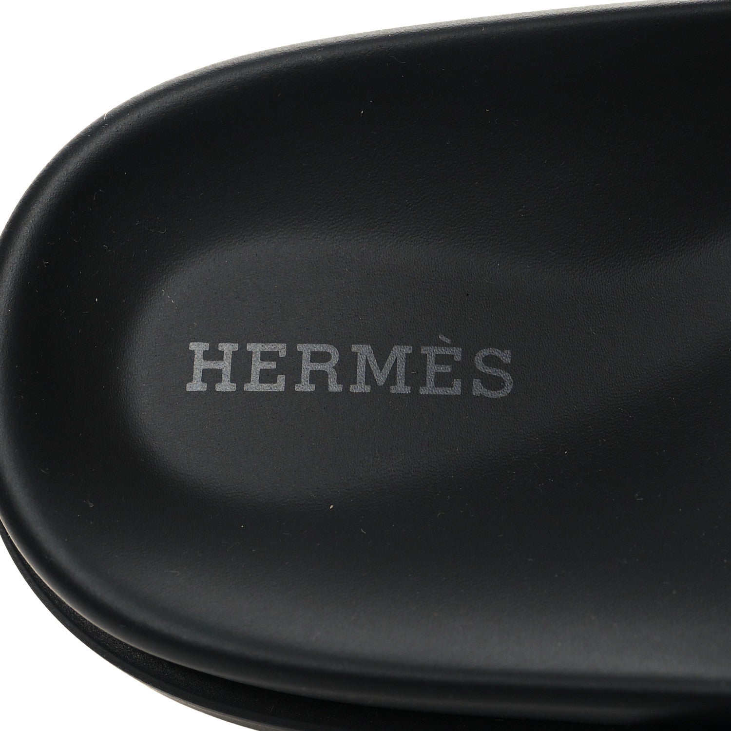 Hermes Techno Fringed H Canvas Caflskin Womens Chypre Sandals 37 Prunoir Black 8 of 8