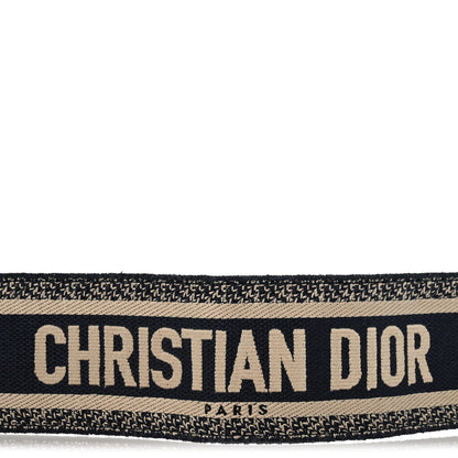Christian Dior Canvas Embroidered Book Belt M 80 32 Bleu 6 of 6