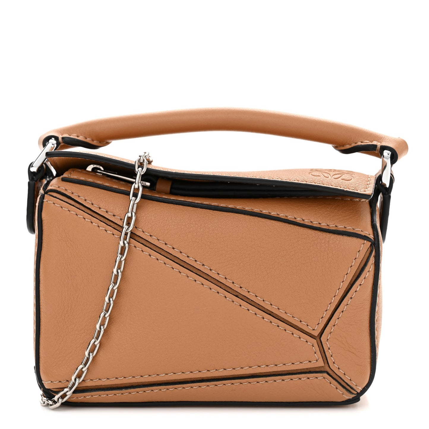 Calfskin Nano Puzzle Bag Tan