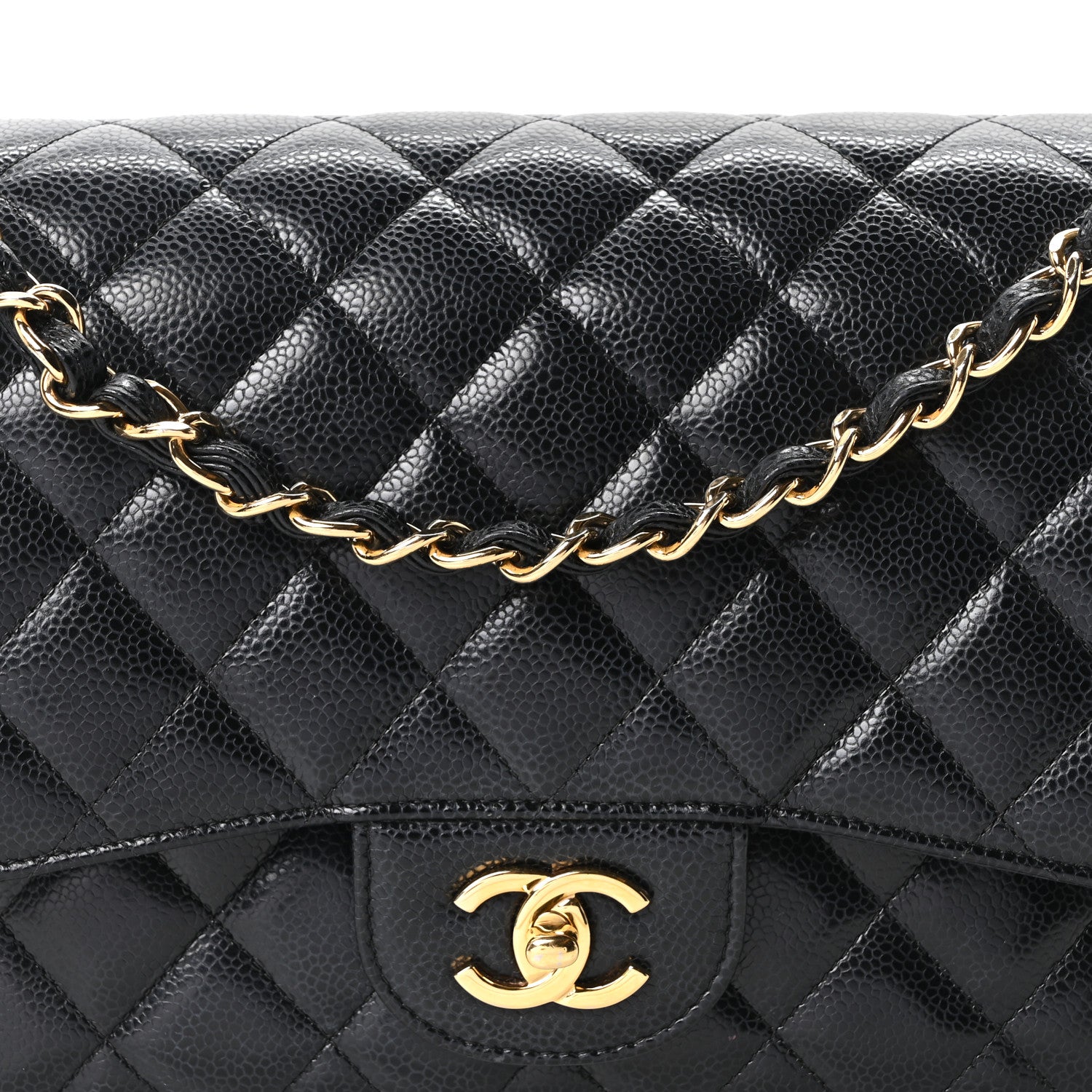 Chanel Caviar Quilted Jumbo Double Flap Black 8 of 11