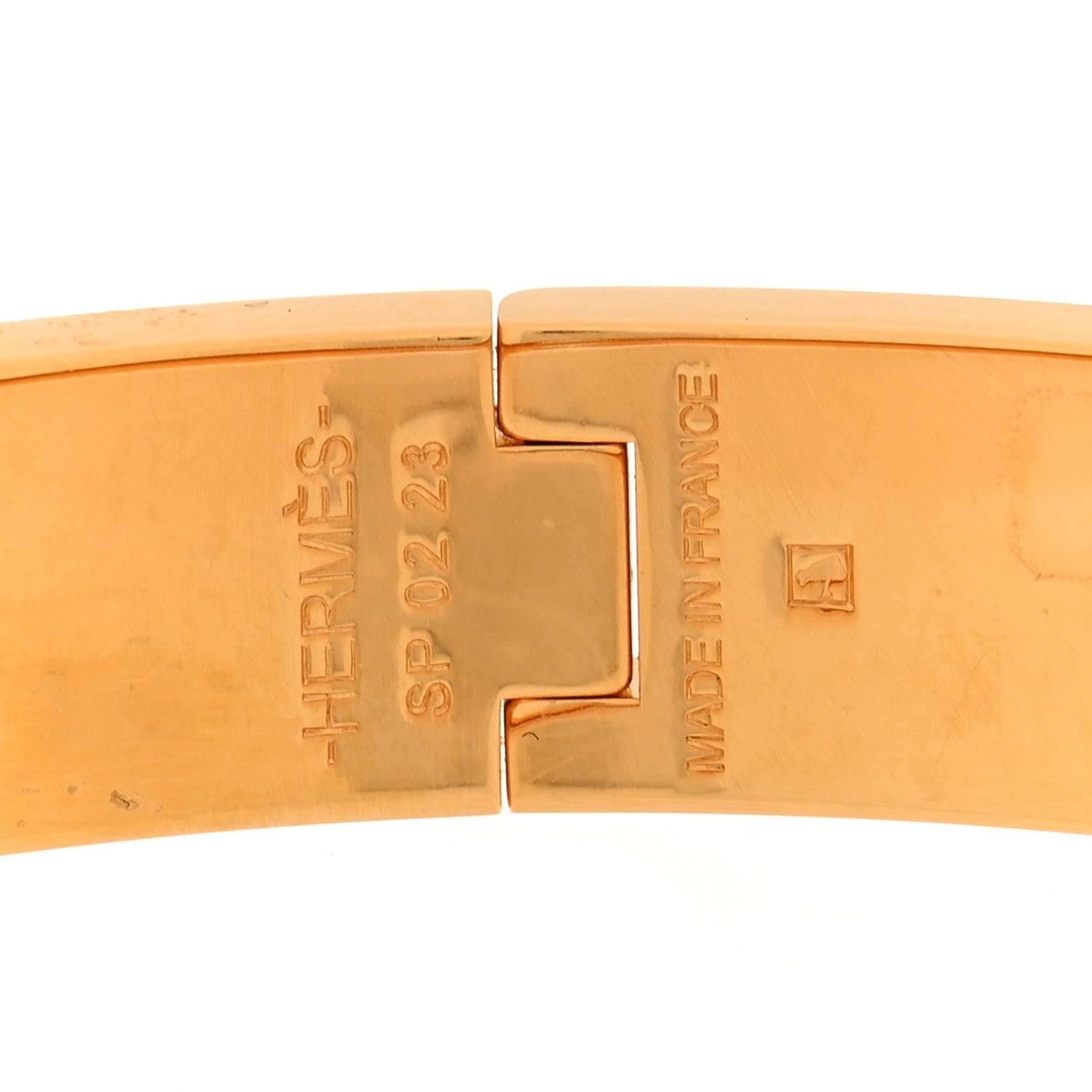 Hermes Enamel Narrow Clic Clac H Bracelet PM White 4 of 4