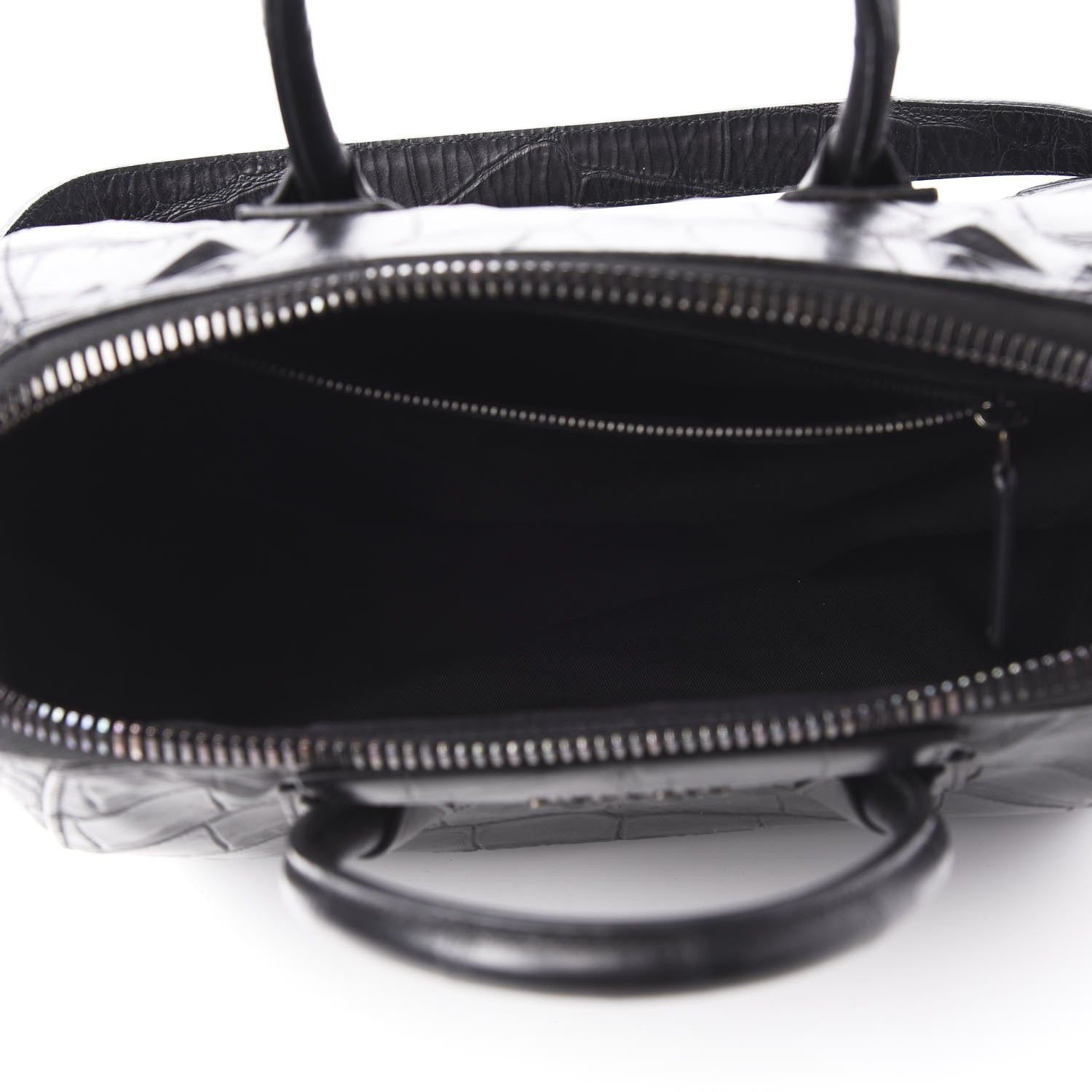 Givenchy Calfskin Crocodile Embossed 3D Stud Medium Antigona Black 5 of 10