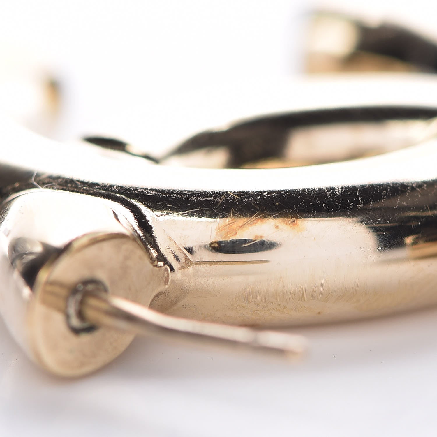 Chanel Metal Large CC Earrings Light Gold 9 of 10