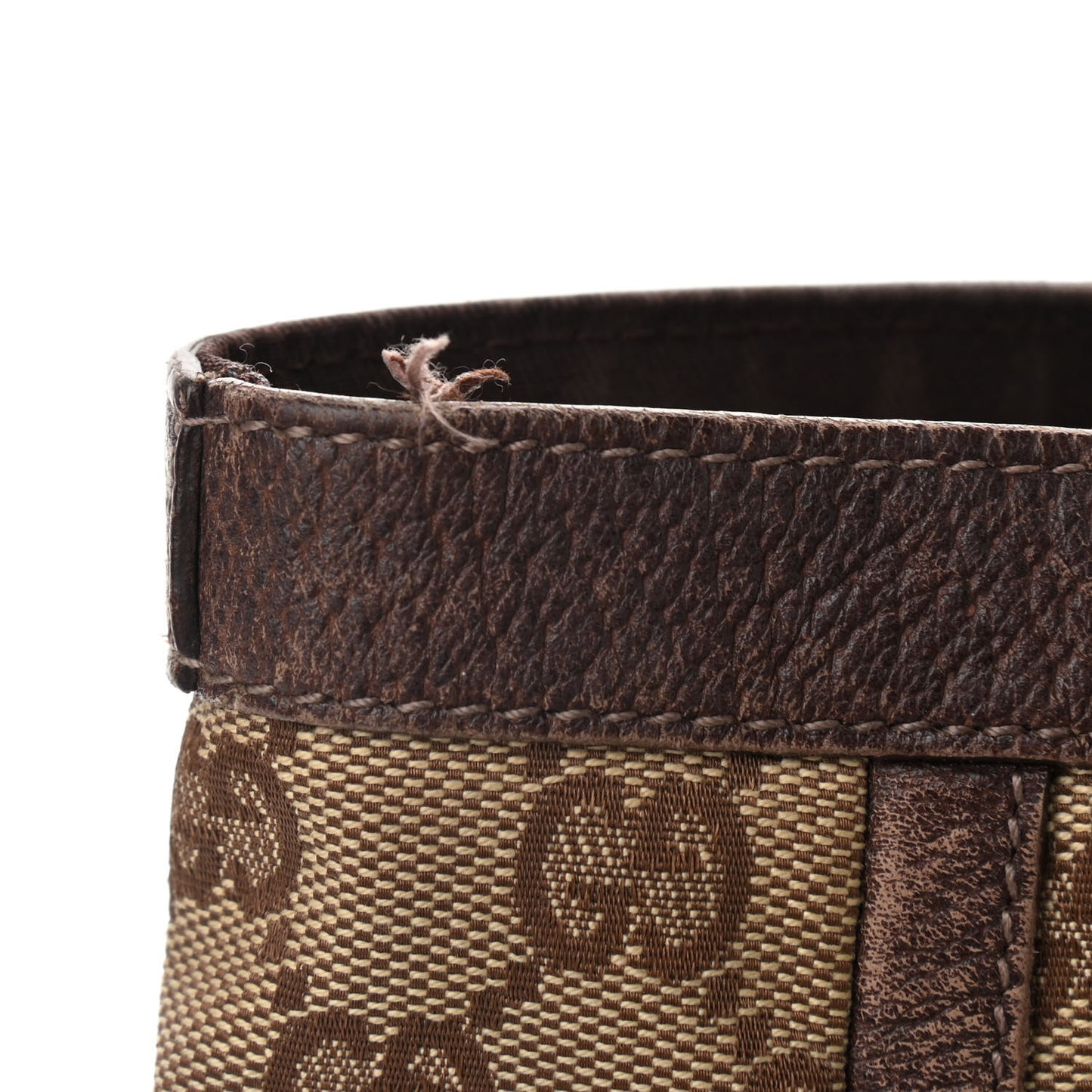 Monogram Large Abbey Tote Dark Brown