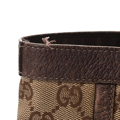 Gucci Monogram Large Abbey Tote Dark Brown 15 of 19