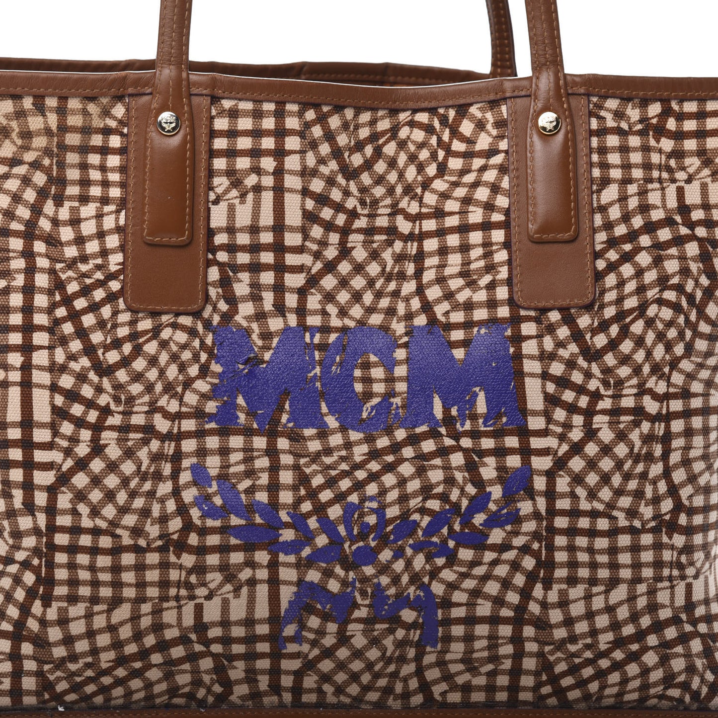Visetos Medium Liz Reversible Shopper Tote Cognac