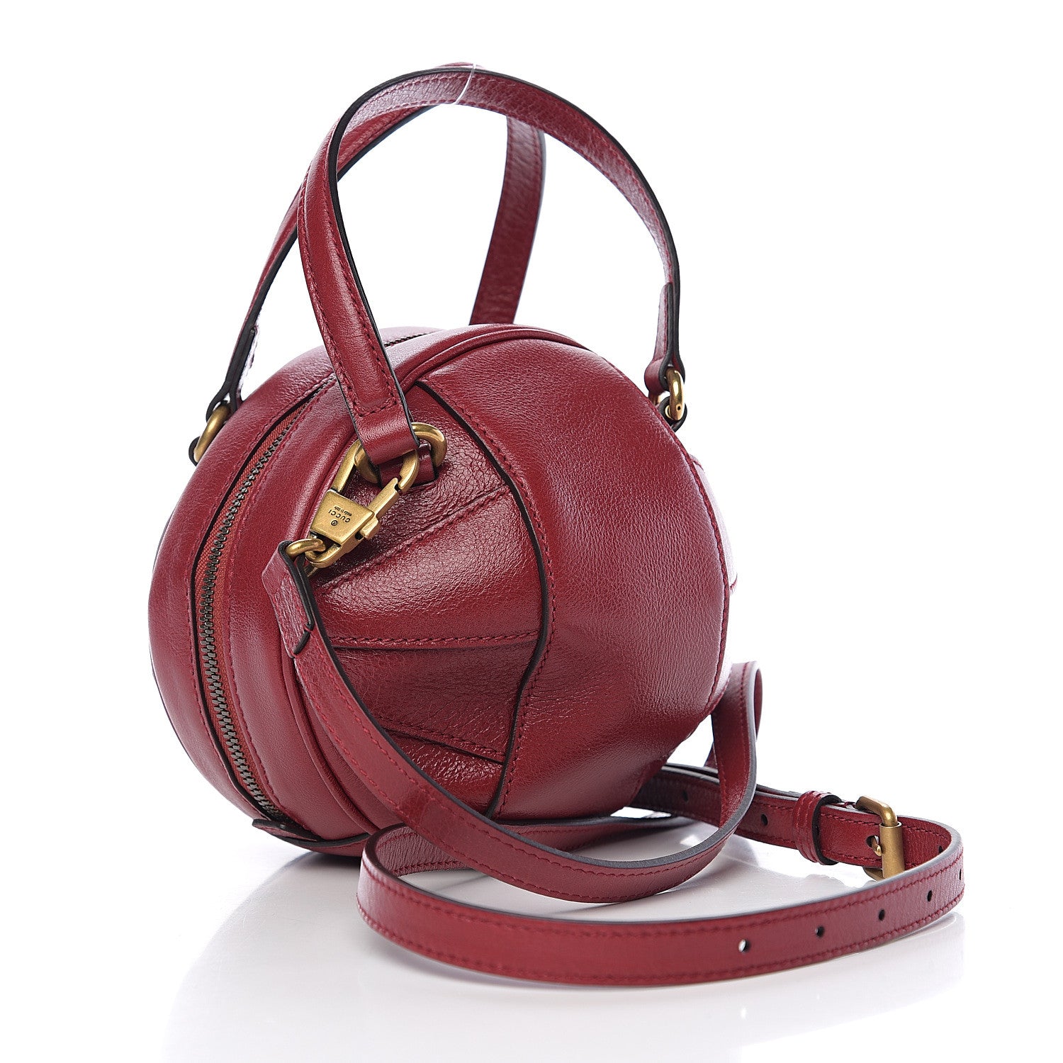 Gucci Piuma Lux Energy Mini Tifosa Basketball Shaped Shoulder Bag Romantic Cerise 2 of 9