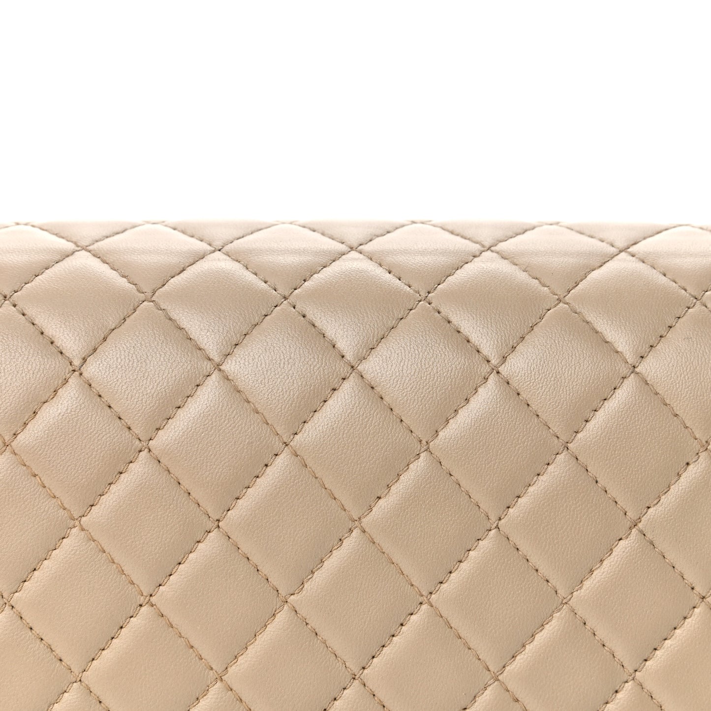 Lambskin Quilted New Medium Boy Flap Beige