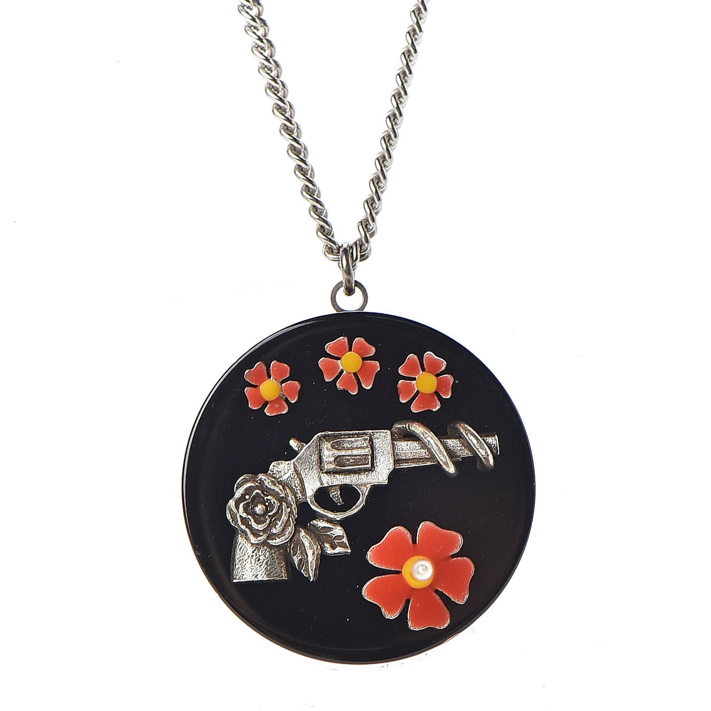 Resin Pearl CC Paris Dallas Necklace Multicolor