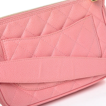 Chanel Caviar Quilted Pochette Pink 9 of 10