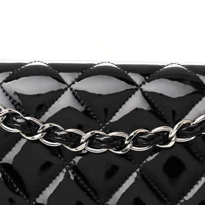 Chanel Patent Quilted Jumbo Double Flap Black 8 of 11