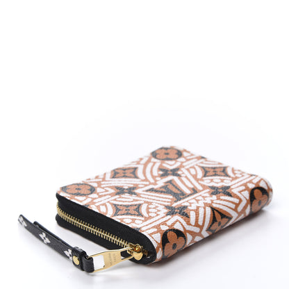Louis Vuitton Monogram Giant Crafty Zippy Coin Purse Creme Caramel 3 of 9