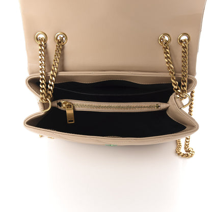Saint Laurent Calfskin Y Quilted Monogram Small Loulou Chain Satchel Dark Beige 4 of 10
