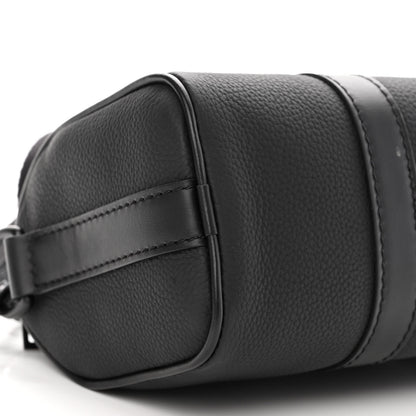 Louis Vuitton Grained Calfskin Aerogram Keepall XS Black 8 of 9