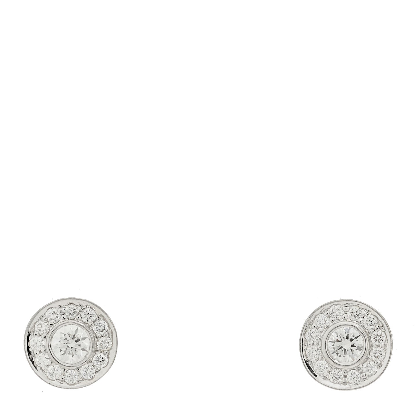 Platinum Diamond Mini Circlet Earrings