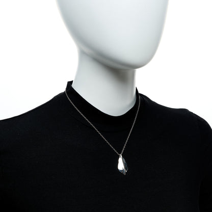 Tiffany Sterling Silver Leaf Pendant Necklace 2 of 6