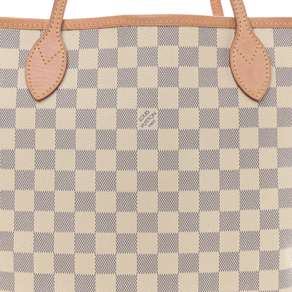 Louis Vuitton Damier Azur Neo Neverfull MM Rose Ballerine 11 of 14