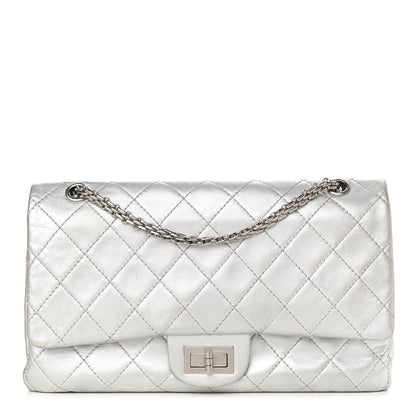 Chanel Metallic Aged Calfskin Quilted 2.55 Reissue 227 Flap Silver 1 of 13