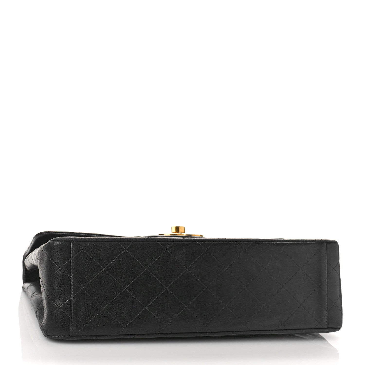 Chanel Lambskin Quilted XL Jumbo Single Flap Black 4 of 14