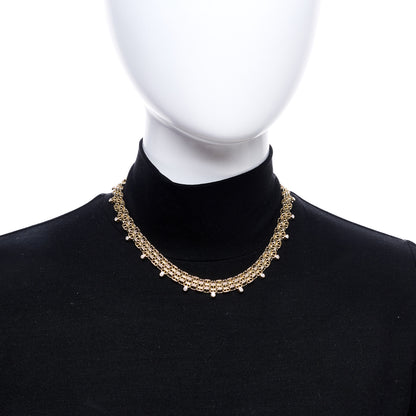 Hermes 18K Yellow Gold Diamond MM Chaine d'Ancre Calypso Necklace 2 of 6