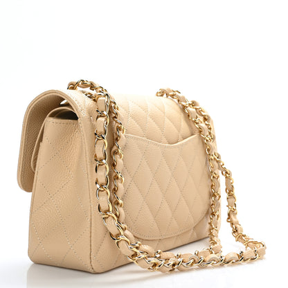 Chanel Caviar Quilted Small Double Flap Beige 3 of 11