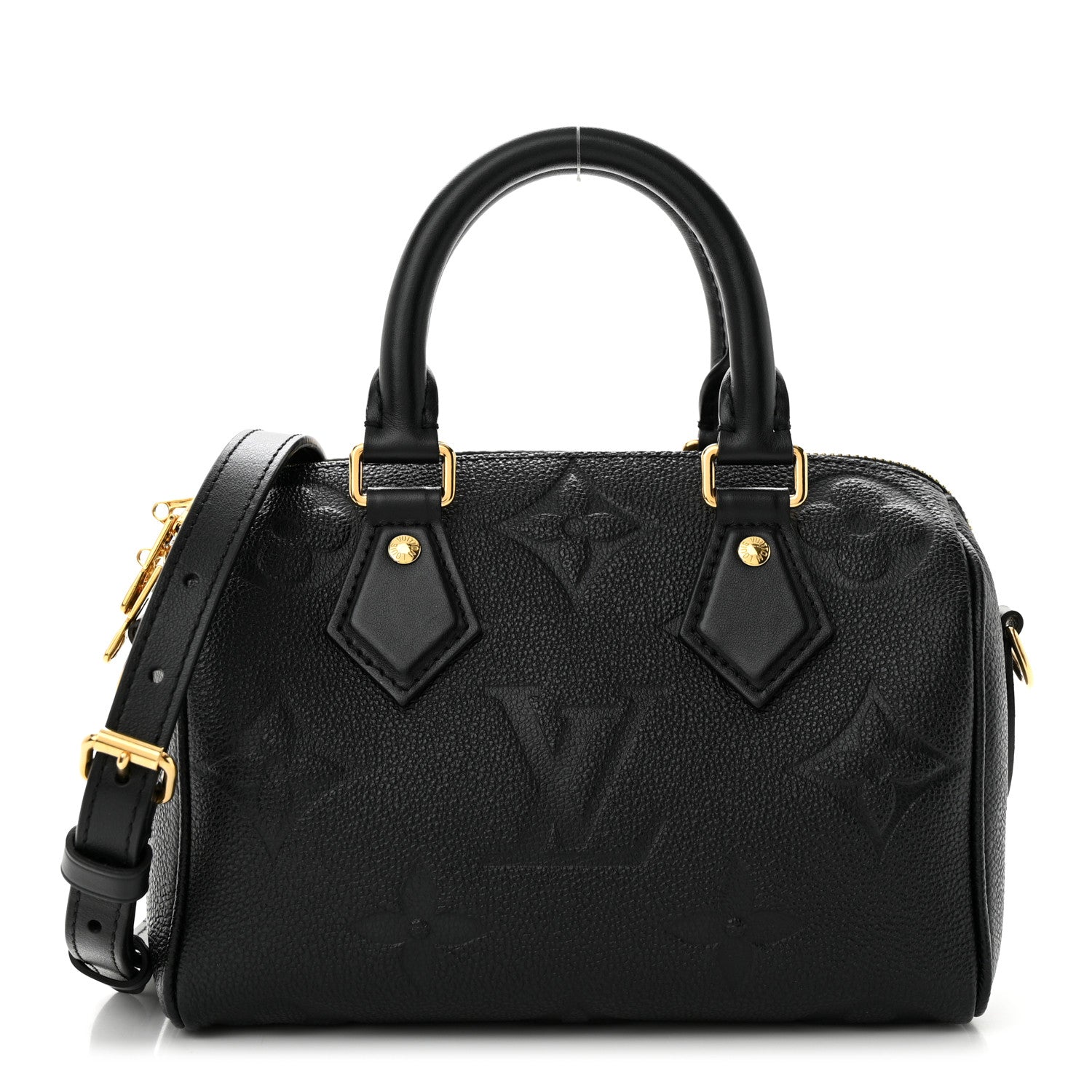 Louis Vuitton LOUIS VUITTON Empreinte Monogram Giant Speedy Bandouliere 20 Black 1 of 10