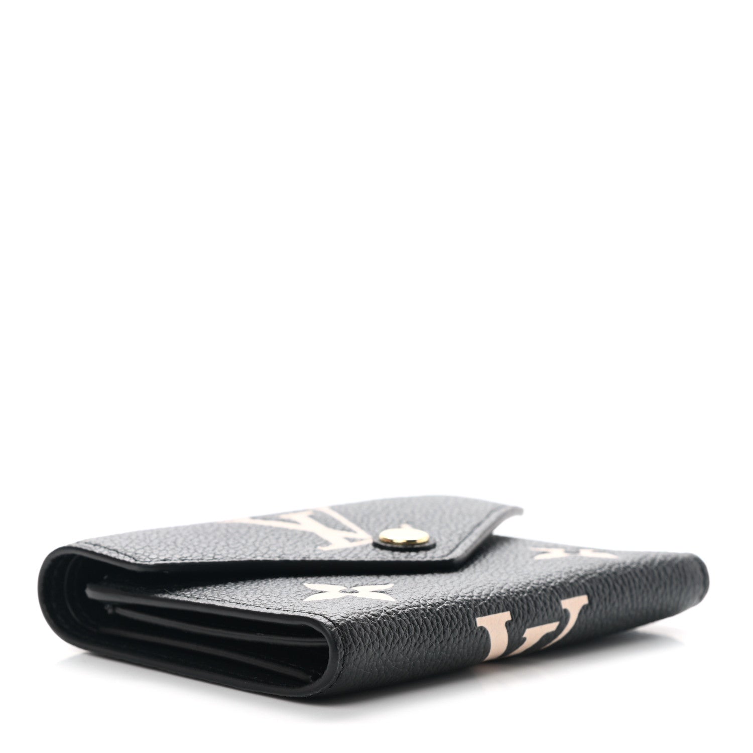 Louis Vuitton Empreinte Monogram Giant Victorine Wallet Black Beige 4 of 7