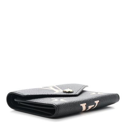Louis Vuitton Empreinte Monogram Giant Victorine Wallet Black Beige 4 of 7