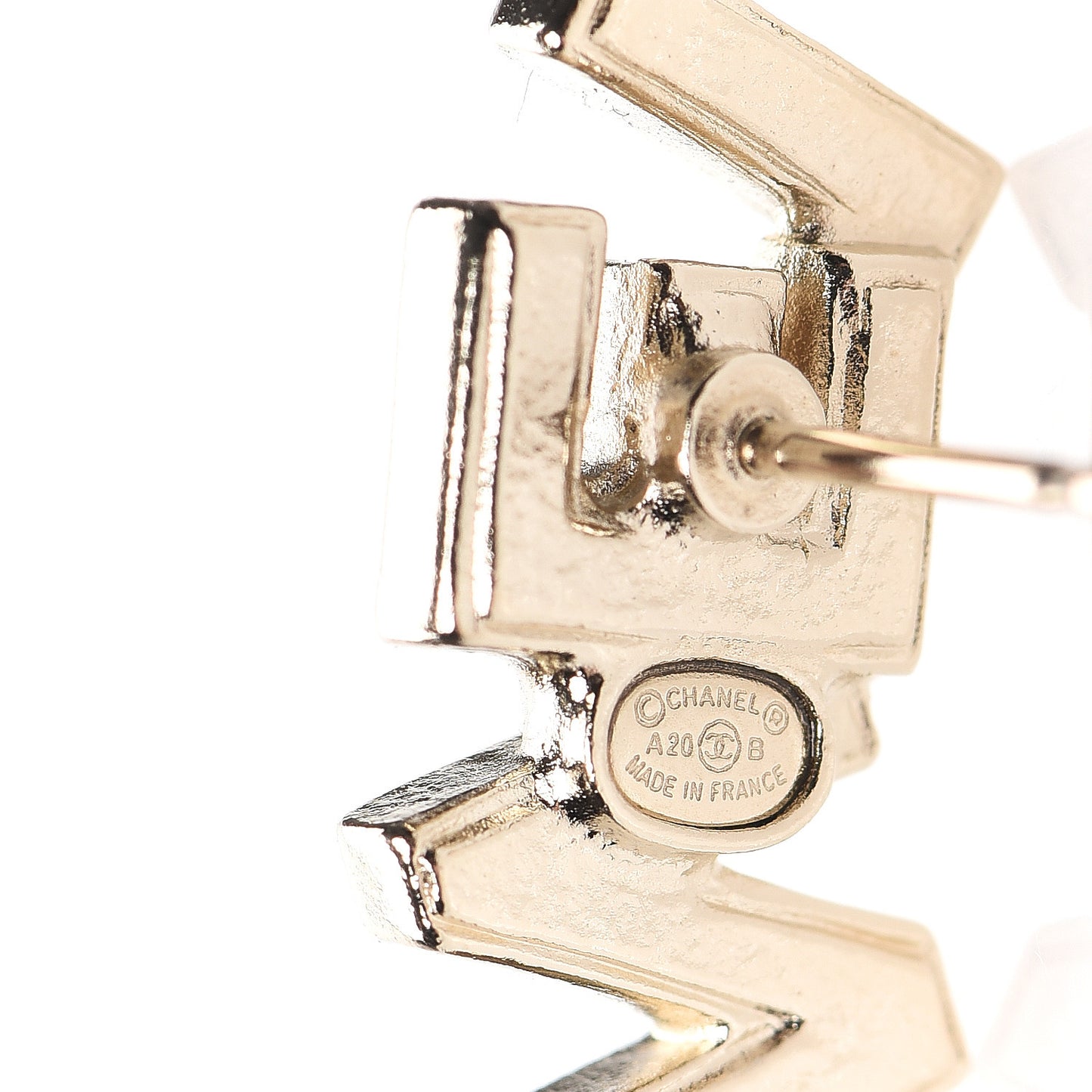 Crystal Pearl Signature Stud Earrings Gold