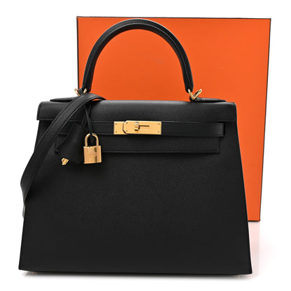 Hermes Epsom Kelly Sellier 28 Black 11 of 11