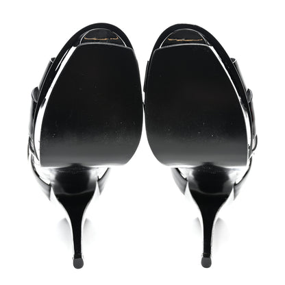 Saint Laurent Patent Tribute 105 Platform Sandals 38 Black 5 of 7