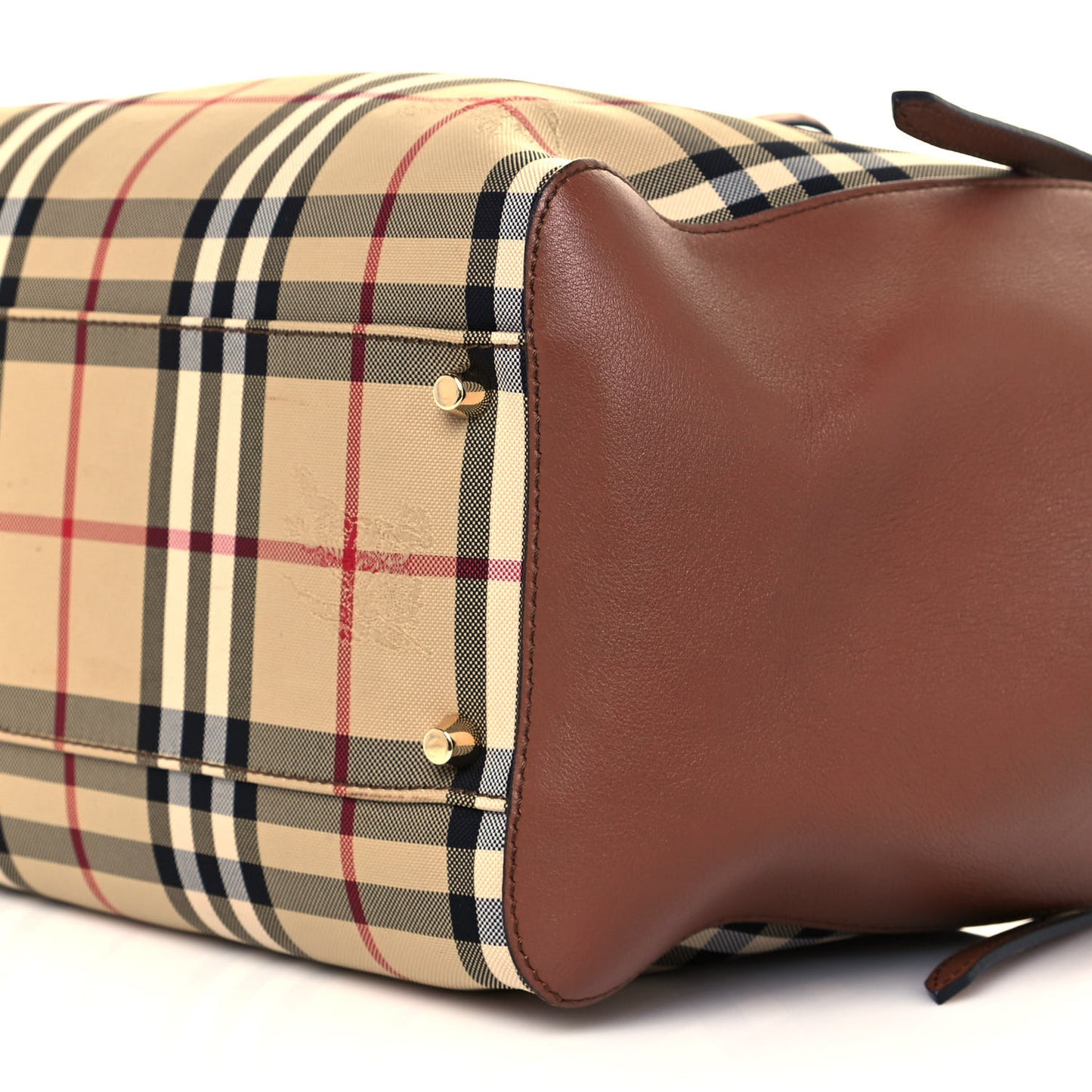 House Check Small Canterbury Tote Dark Tan